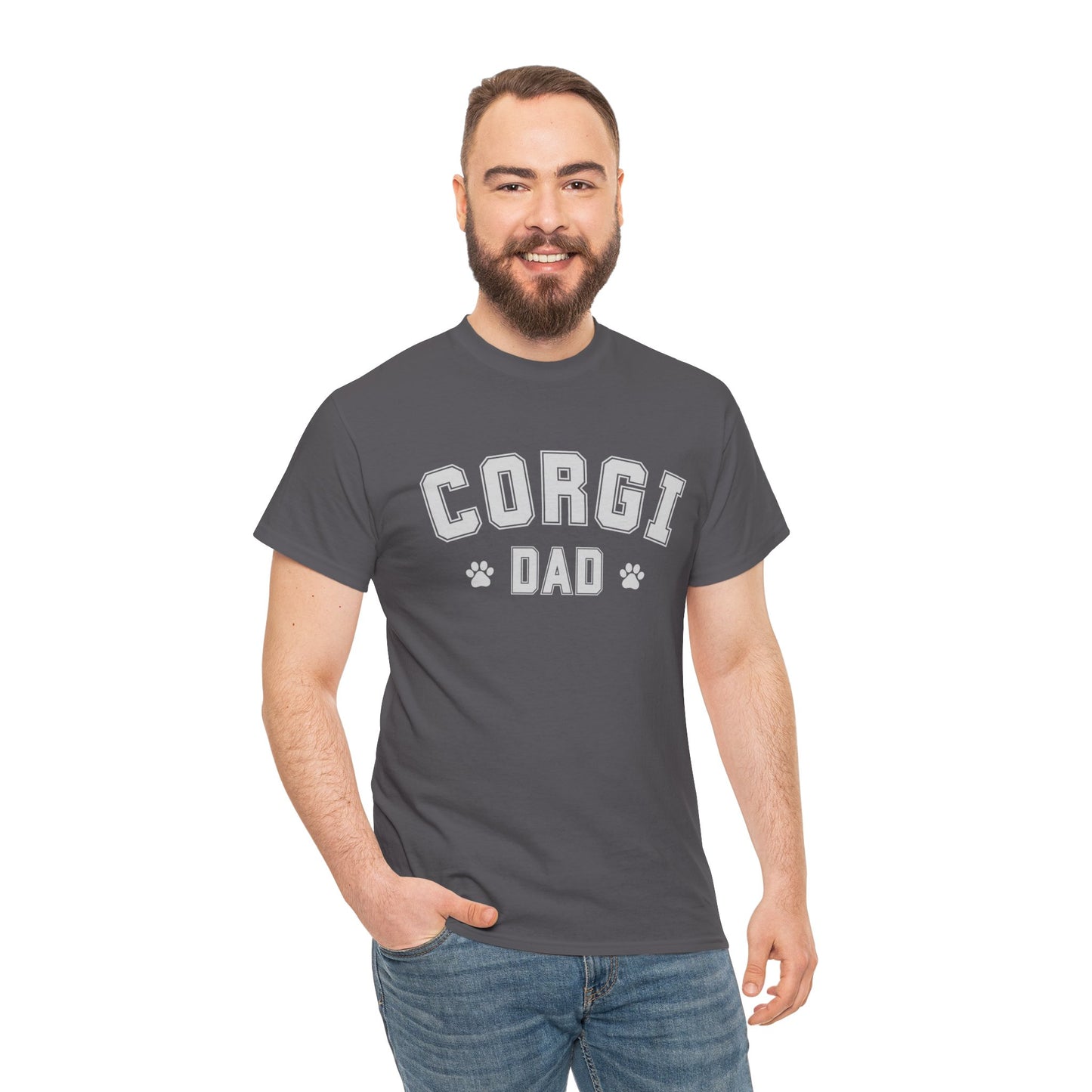 CORGI DAD Unisex Heavy Cotton Tee AU