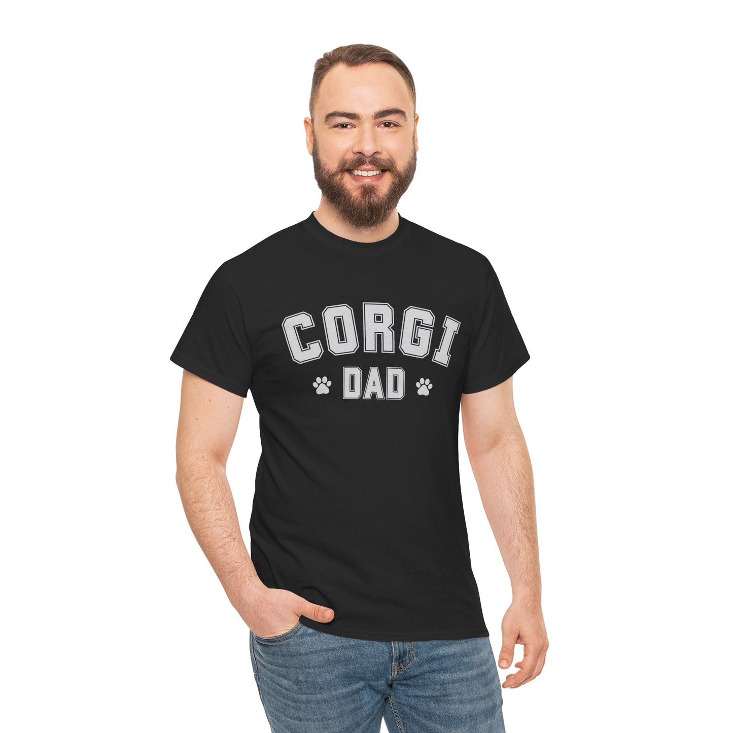 CORGI DAD Unisex Heavy Cotton Tee AU