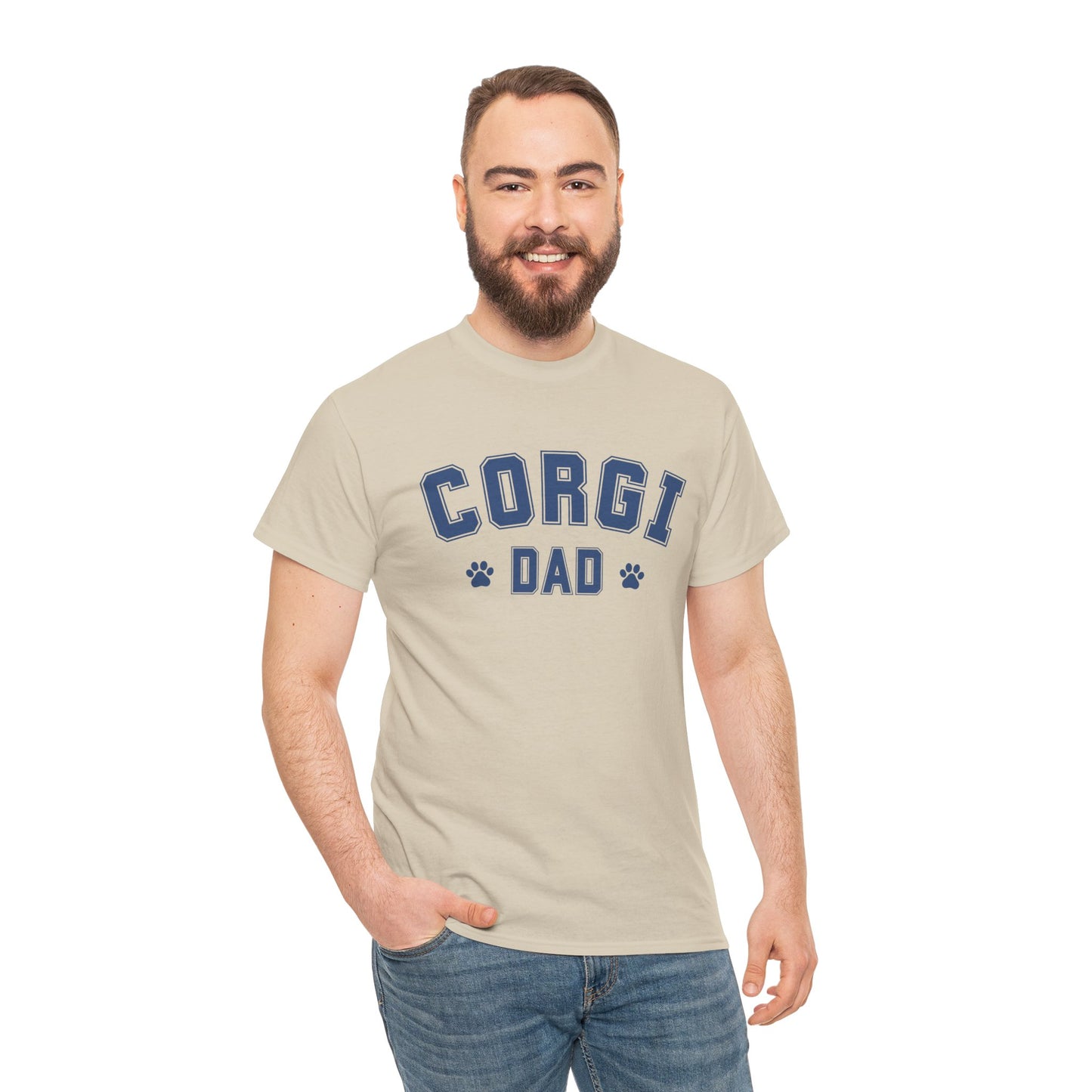 CORGI DAD Unisex Heavy Cotton Tee AU