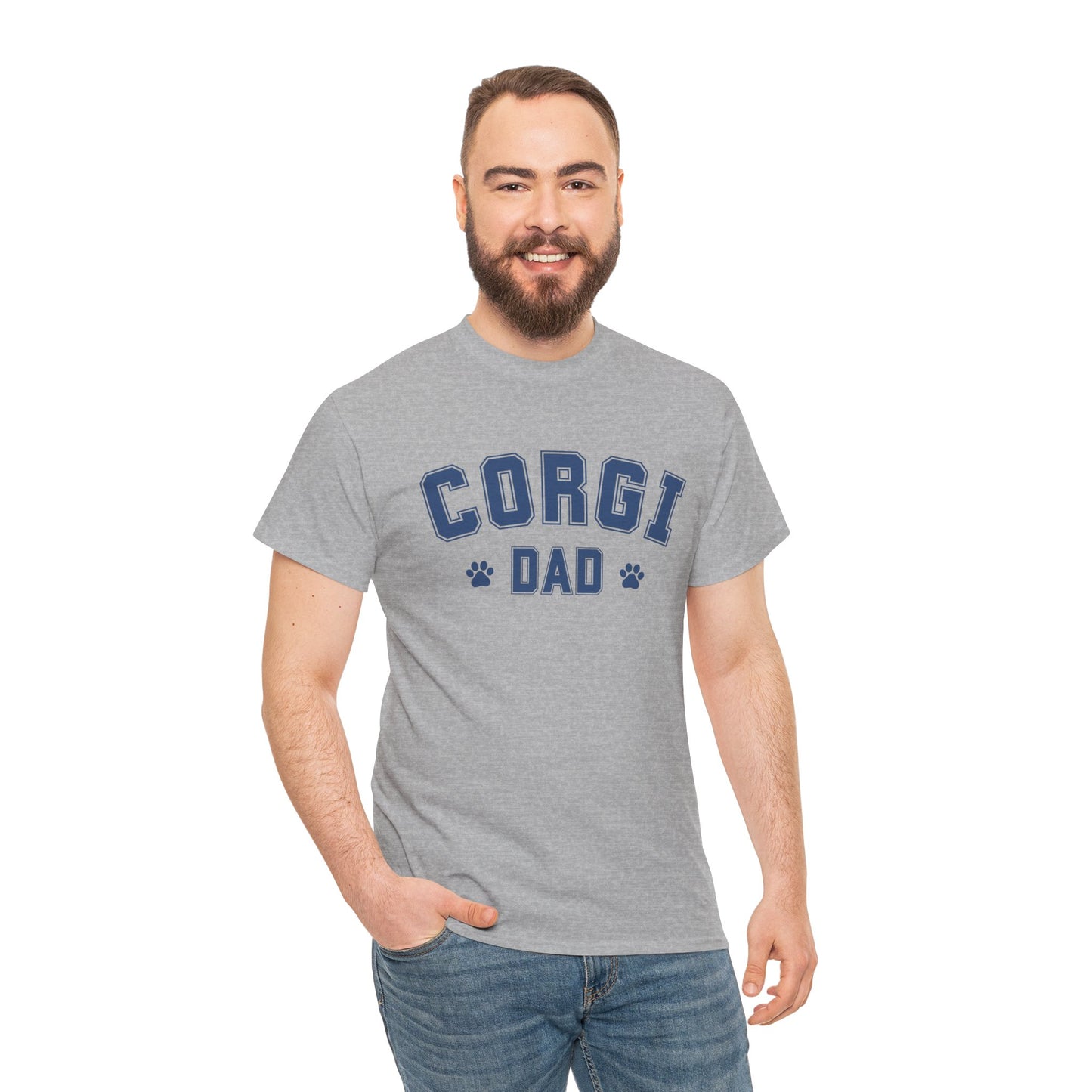 CORGI DAD Unisex Heavy Cotton Tee AU