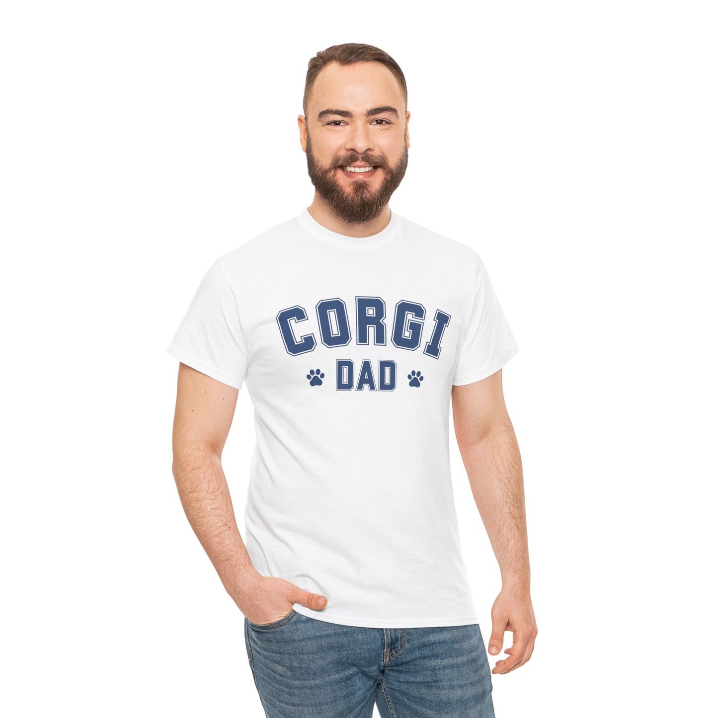 CORGI DAD Unisex Heavy Cotton Tee AU