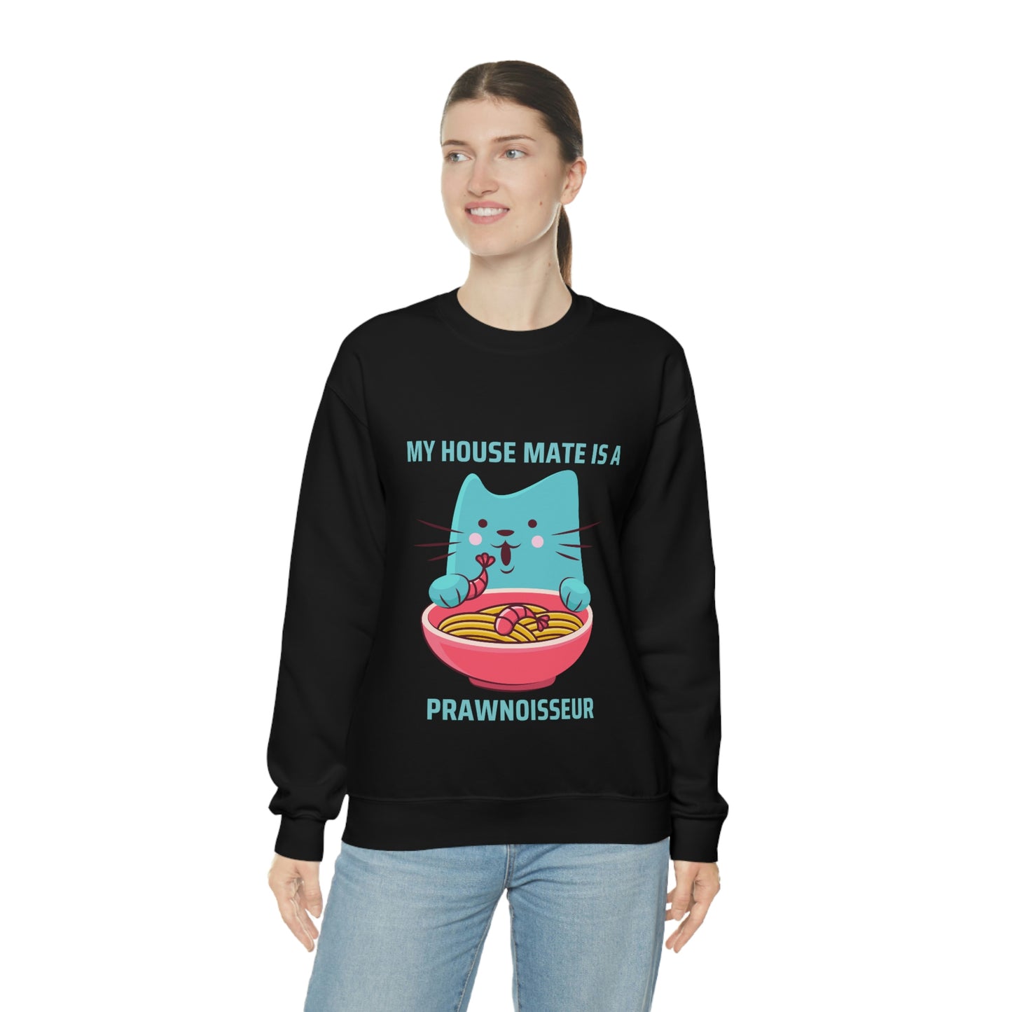 Unisex Heavy Blend™ Crewneck Sweatshirt | “Happy Cat Tees” Cat Sweatshirts
