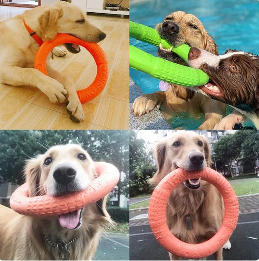 Tuff Dog Tug-of-War Ring Puller Dog Toy | Tuff Dog Happy Dog Toy