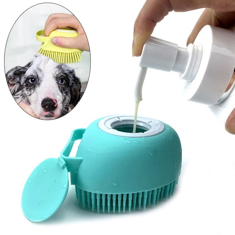 Heart Shaped Puppy Dog Shampoo Comb Brush [Improves your pet’s blood circulation, skin and hair]
