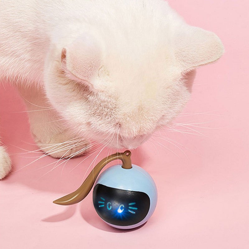 Rotating Colorful LED Pet Ball - A Smart Interactive Toy for Cats and Kittens | Happy Cat Toys